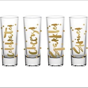 Slant Collection Celebrate 2oz Shot Glass Set of 4